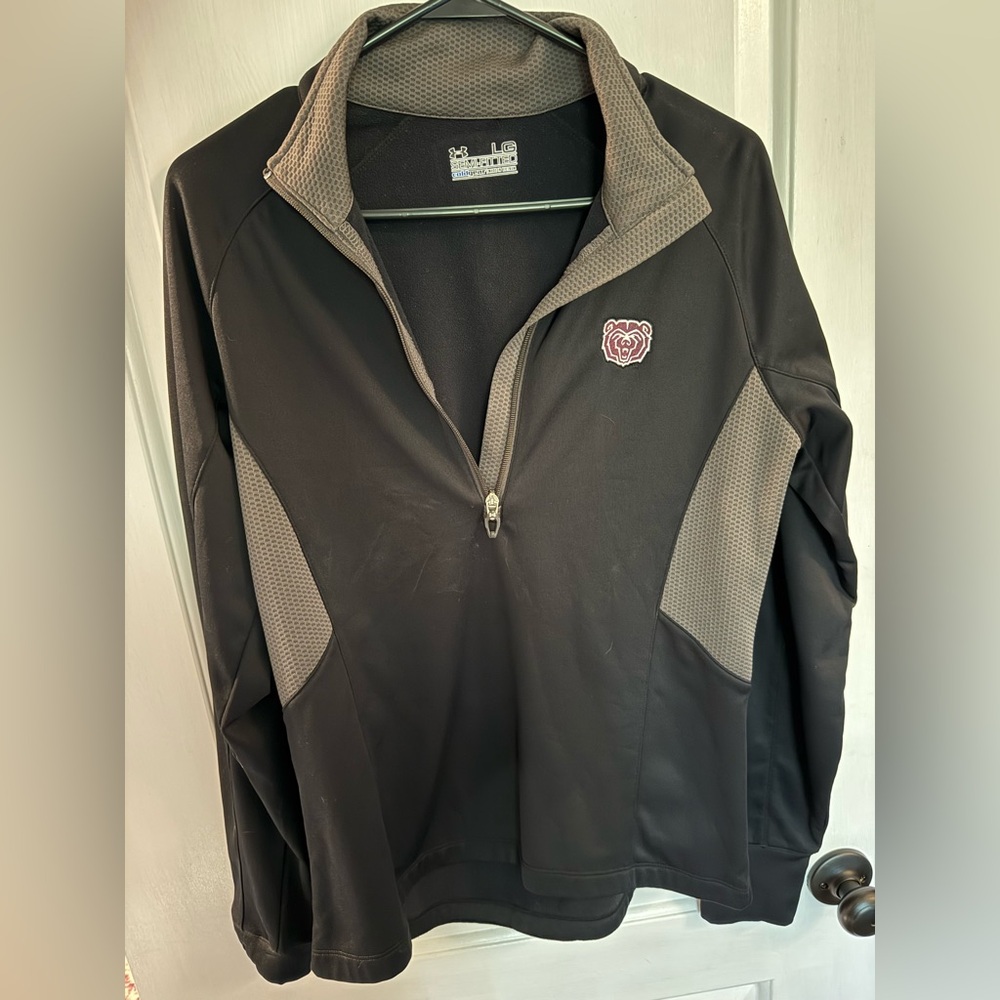 Under Armour Black and Gray Jacket with Missouri State Bears Embroidered Emblem
